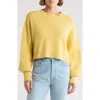 Free People Easy Street Crop Pullover In Pineapple Juice