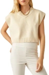 Shop Free People Easy Street Sweater Vest In Cream