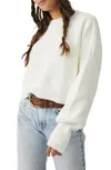 Free People Easy Street Sweater Women's Moonglow Ribbed Knit Cropped Erk1907 In Neutral
