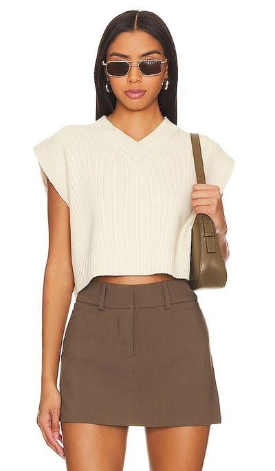 Free People Easy Street Vest In Cream