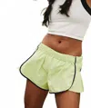 Free People Easy Tiger Shorts In Keylime Combo In Green