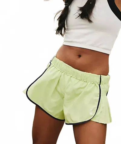 Free People Easy Tiger Shorts In Keylime Combo In Green