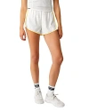 Free People Easy Tiger Shorts In White/mango Combo