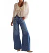 Free People Eden High Slouchy Jeans In Homefree In Blue