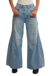 Free People We The Free Eden High Rise Slouchy Wide Leg Jeans In Fast Forward