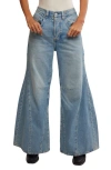 Free People We The Free Eden High Rise Slouchy Wide Leg Jeans In Fast Forward In Fast Forward
