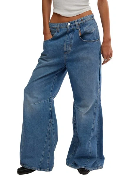Free People Eden High Waist Slouchy Flare Jeans In Homefree