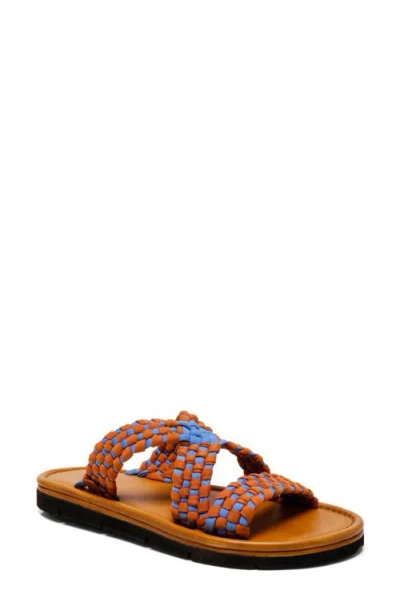 Free People Edge Water Woven Sandal In Swim Team/luggage