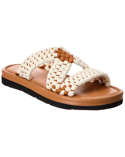 Free People Edge Water Woven Sandal In White