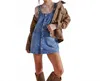 Free People Edie Denim Skirtall In Nimbus In Blue