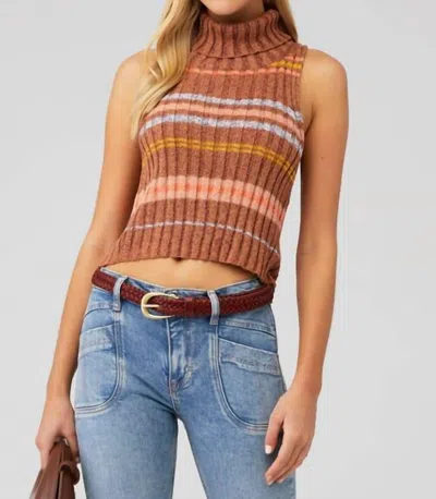 Free People Edith Vest In Berry Petals Combo