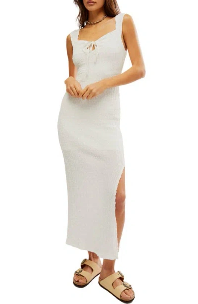 Free People Eleni Smocked Maxi Dress In Ivory