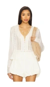 Free People Elodie Blouse In White