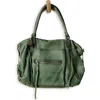 Free People Emerson Lambskin Leather Tote In Secret Sage
