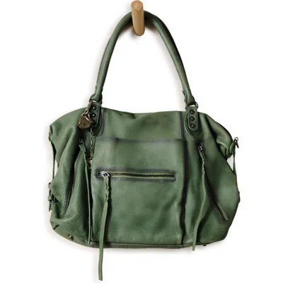 Free People Emerson Lambskin Leather Tote In Green