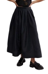 Free People Emilia Crinkle Skirt In Black