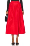Free People Emilia Full Skirt In High Risk Red In Red
