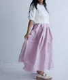 Free People Emilia Full Skirt In Plum Blossom In Multi