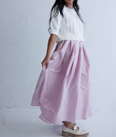 Free People Emilia Full Skirt In Plum Blossom In Multi