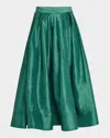 Free People Emilia Full Skirt In Uncut Emerald