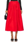 Free People Emilia Full Skirt In High Risk Red