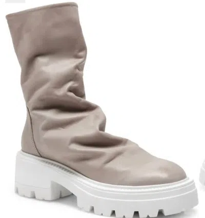 Free People Emma Ruched Boots In Grey
