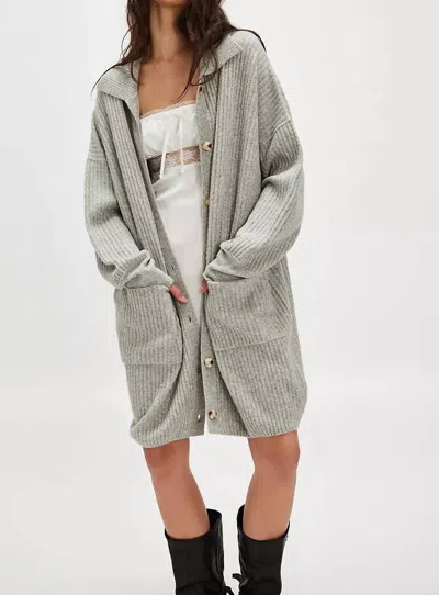 Free People Emmy Cardigan In Sandstorm Heather In Multi