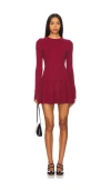 Free People Emmy Mini Dress In Aged Red