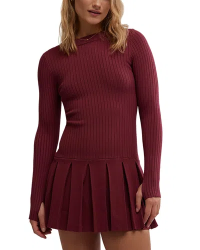 FREE PEOPLE EMMY PLEATED SKIRT MINI DRESS