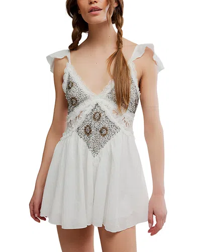 Free People Enchanted Romper In White