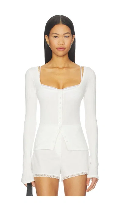 FREE PEOPLE END GAME POINTELLE LONG SLEEVE