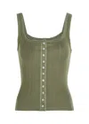 Free People End Game Pointelle Stretch-cotton Tank