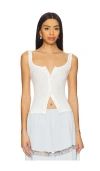 Free People End Game Pointelle Tank In Sugar Swizzle