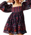 Free People Endless Afternoon Print Long Sleeve Minidress In Multi