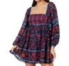Free People Endless Afternoon Print Long Sleeve Minidress In Multi