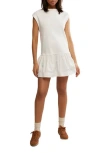 Free People Enya Mixed Media Minidress In White