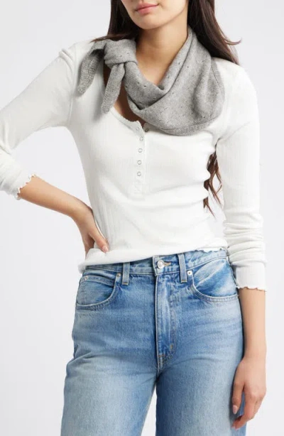 Free People Essential Triangle Scarf In Gray