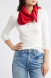 Free People Essential Triangle Scarf In Red