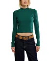 Free People Even After Crewneck Sweater In Green