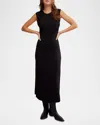 Free People Eventide Midi Dress In Black Combo