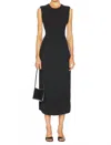 Free People Eventide Sleeveless Eyelet Midi Dress In Black