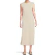 Free People Eventide Midi Dress In Bone Combo In Neutral