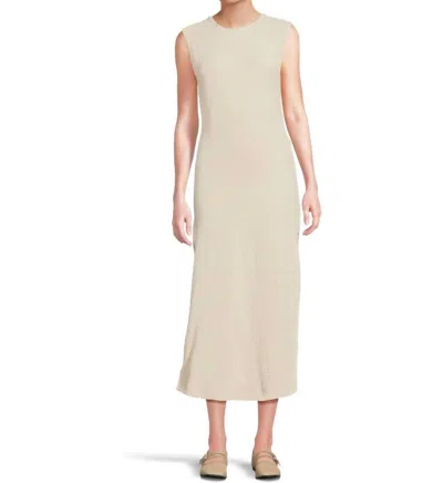 Free People Eventide Midi Dress In Bone Combo In Neutral