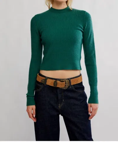 Free People Ever After Pullover Sweater In Rainforest In Green