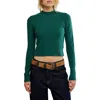 Free People Ever After Rib Sweater In Green