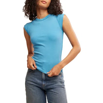 Free People Ever Had Ribbed Top In Maliblue