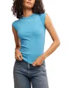 Free People Ever Had Ribbed Top In Maliblue