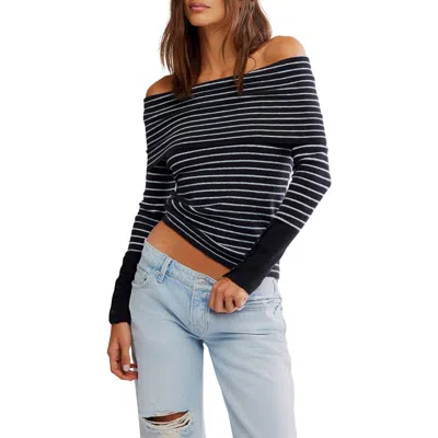 FREE PEOPLE FREE PEOPLE EVERGREEN OFF THE SHOULDER SWEATER