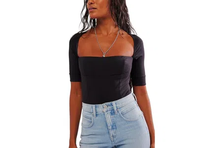 Free People Everly Bodysuit Women's Clothing Black: Sm (women's 4-6)