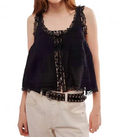 Free People Evermore Tank Top In Black